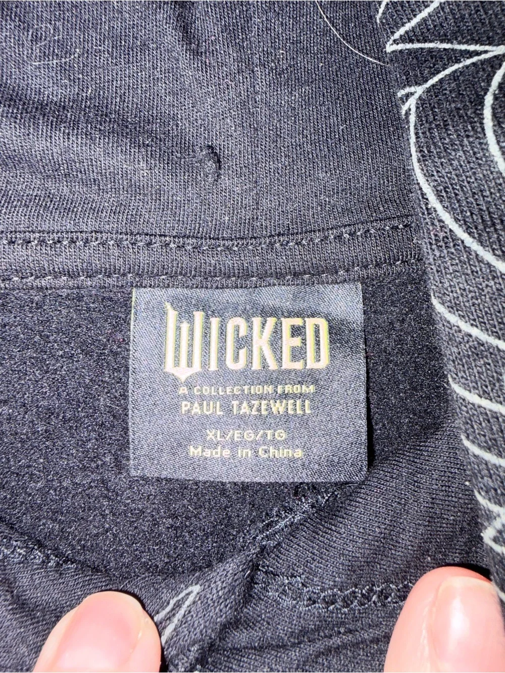 Wicked Defy Gravity Hoodie Paul Tazewell Graphic Pullover youth XL Universal